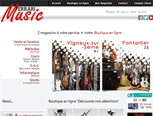 Tablet Screenshot of ferrari-music.fr